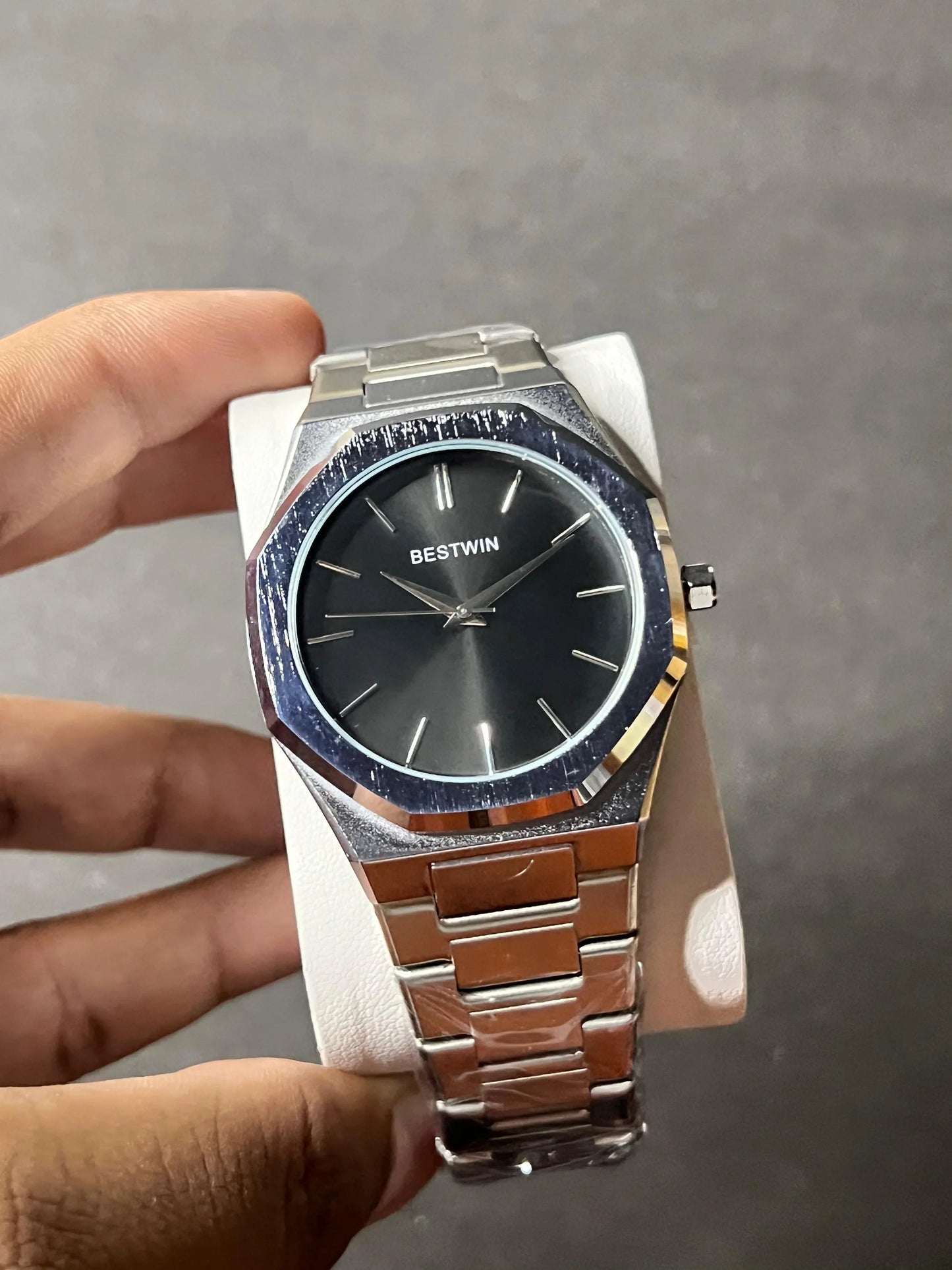 Bestwin | Quartz | Stainless Steel | Texture Dial
