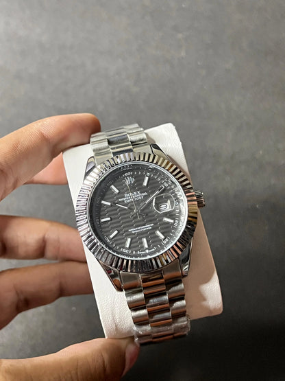 Rolex | Date just -|Silver Green